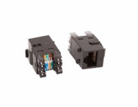 KEYSTONE RJ-45 CAT.5E SL  PRETO 568-A/B - Clique para ampliar a foto